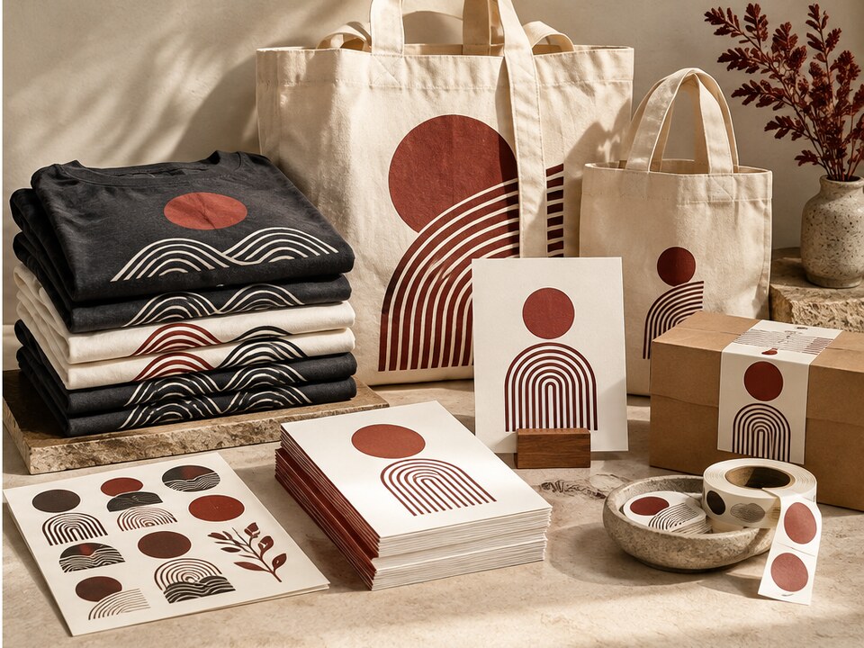 Full event package with apparel, totes, stickers and printed collateral